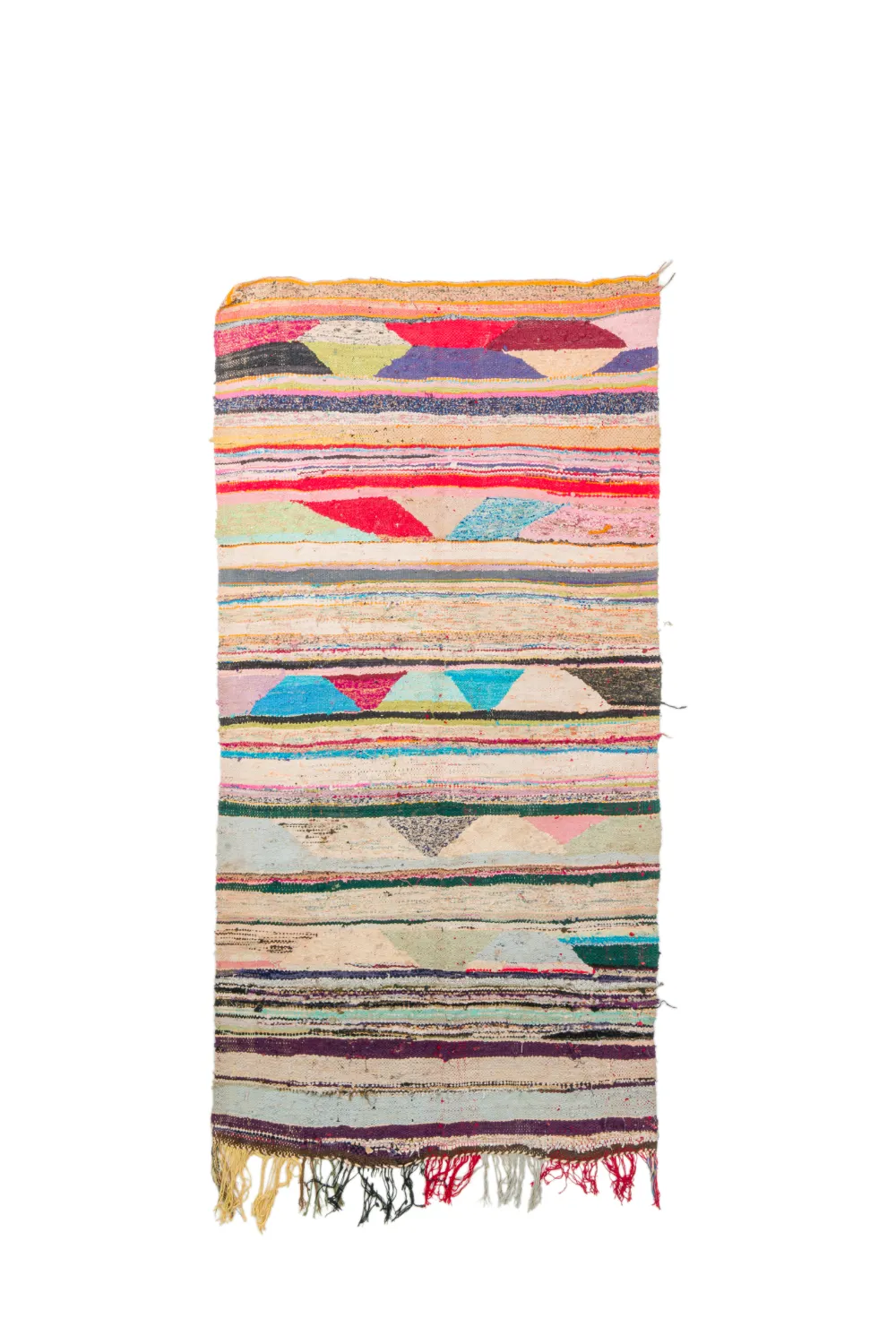 Tappeto Berberi Dal Marocco Boucherouite 120 x 245 cm