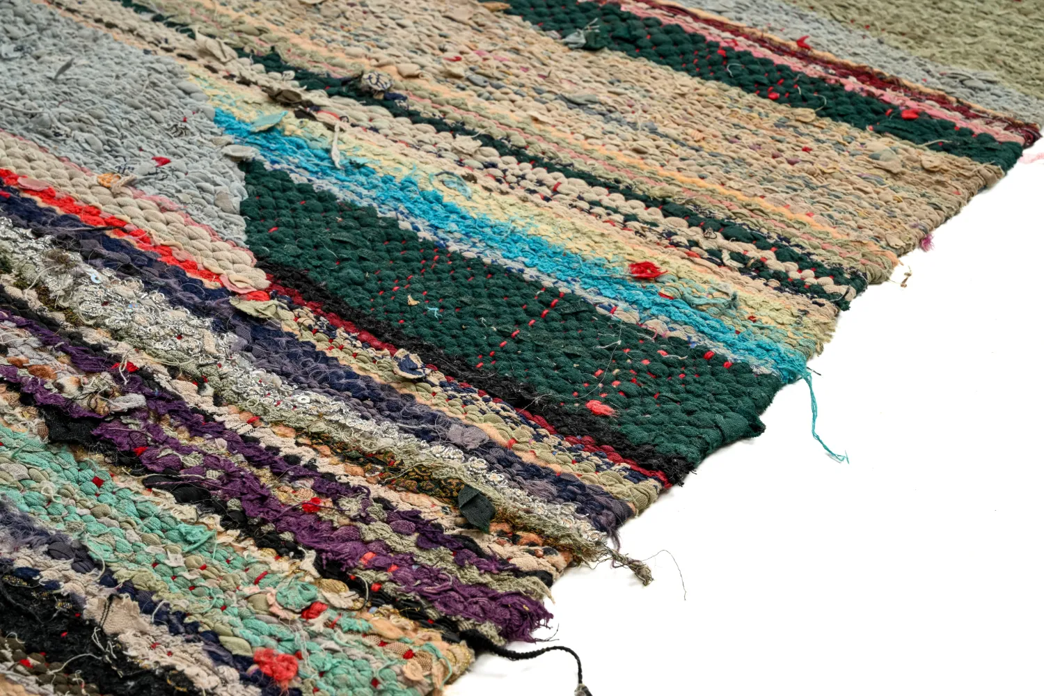 Tappeto Berberi Dal Marocco Boucherouite 120 x 245 cm