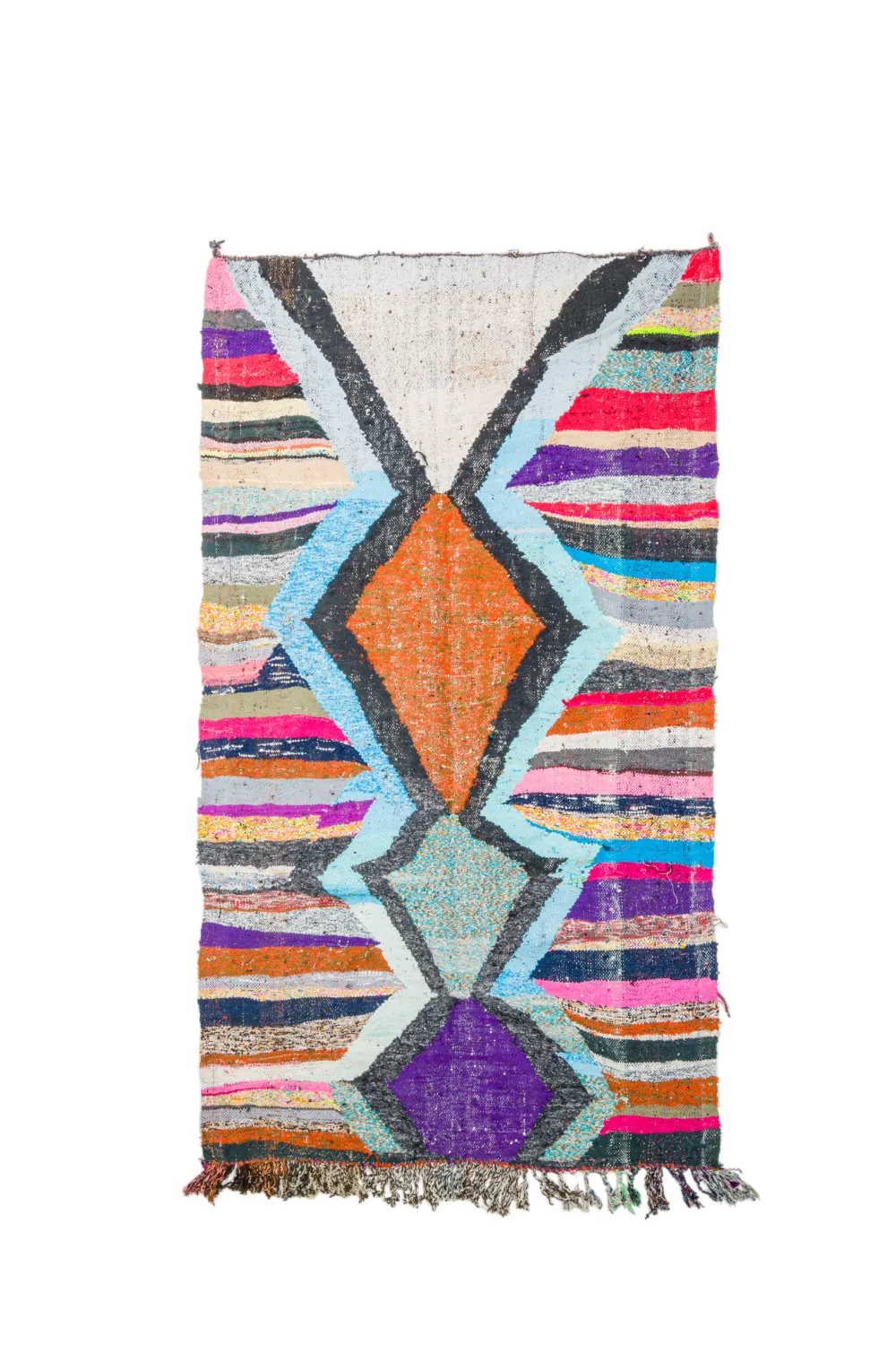 Tappeto Berberi Dal Marocco Boucherouite 135 x 235 cm