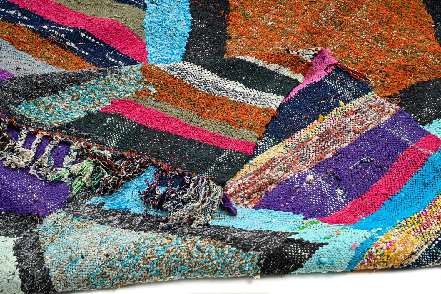 Tappeto Berberi Dal Marocco Boucherouite 135 x 235 cm