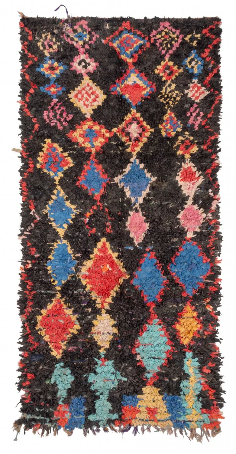 Tappeto Berberi Dal Marocco Boucherouite 260 x 125 cm