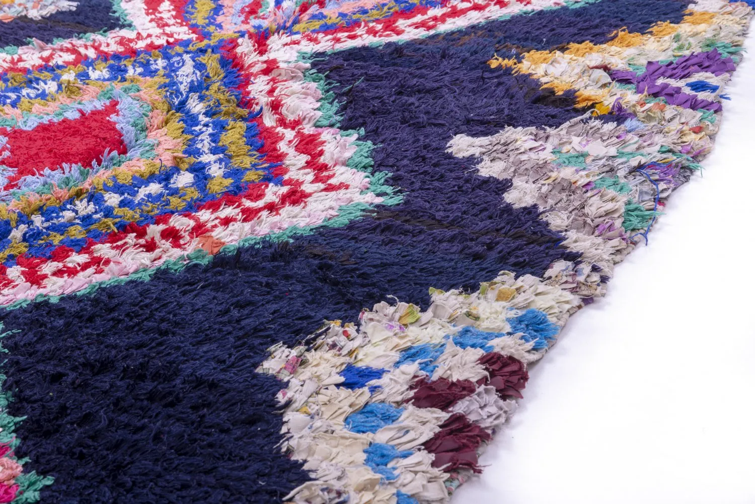 Tappeto Berberi Dal Marocco Boucherouite 190 x 115 cm