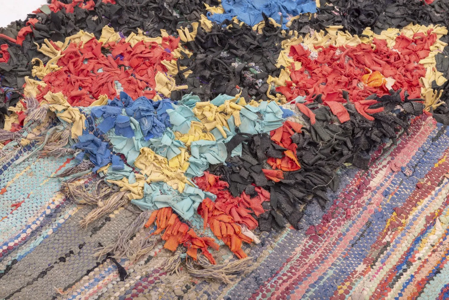 Tappeto Berberi Dal Marocco Boucherouite 260 x 125 cm