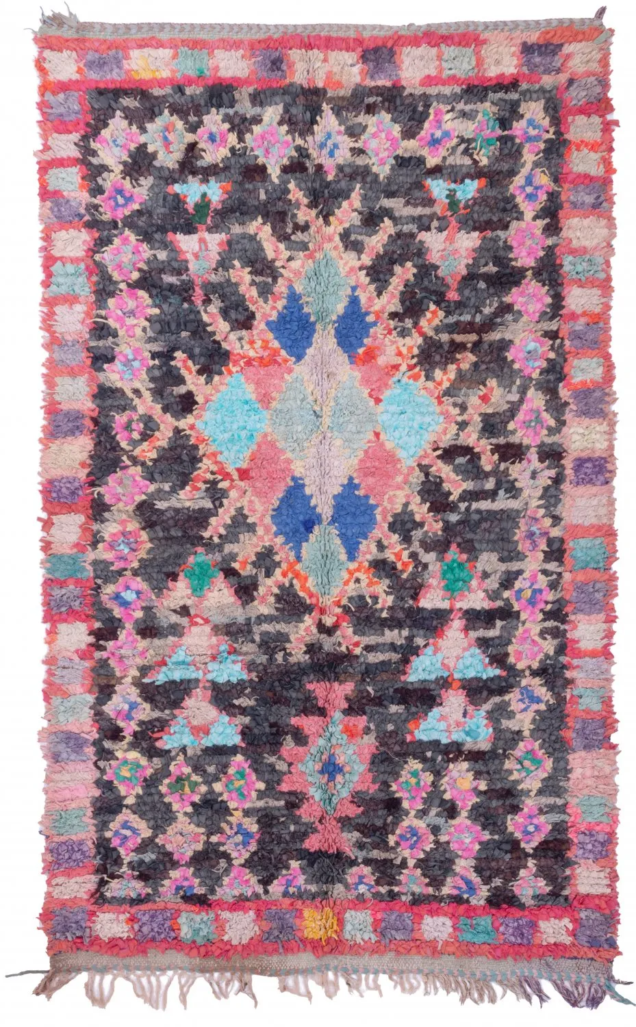 Tappeto Berberi Dal Marocco Boucherouite 210 x 125 cm