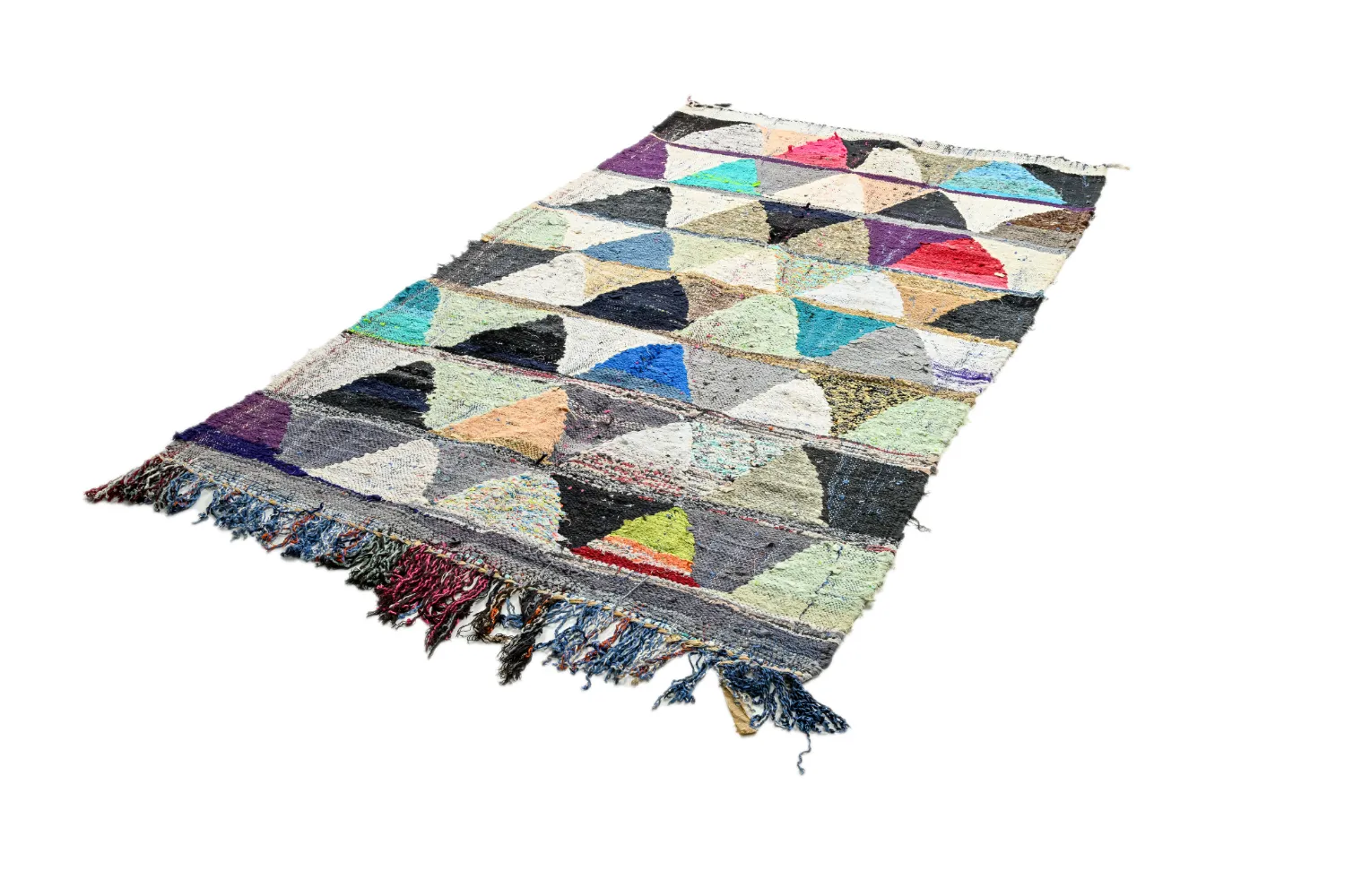 Tappeto Berberi Dal Marocco Boucherouite 125 x 230 cm