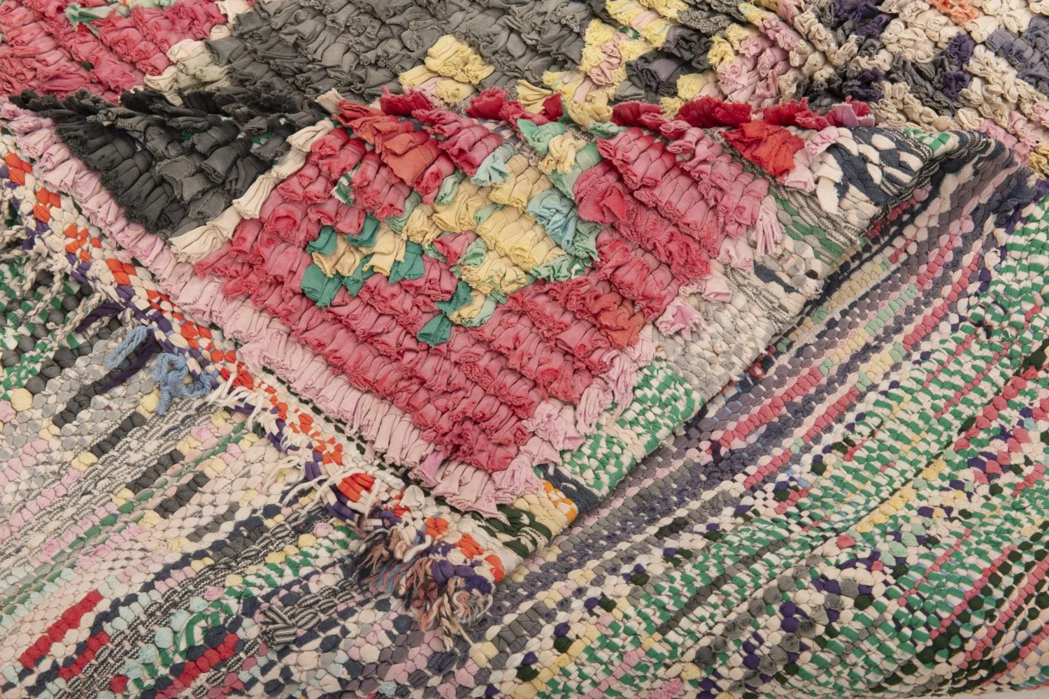 Tappeto Berberi Dal Marocco Boucherouite 160 x 100 cm