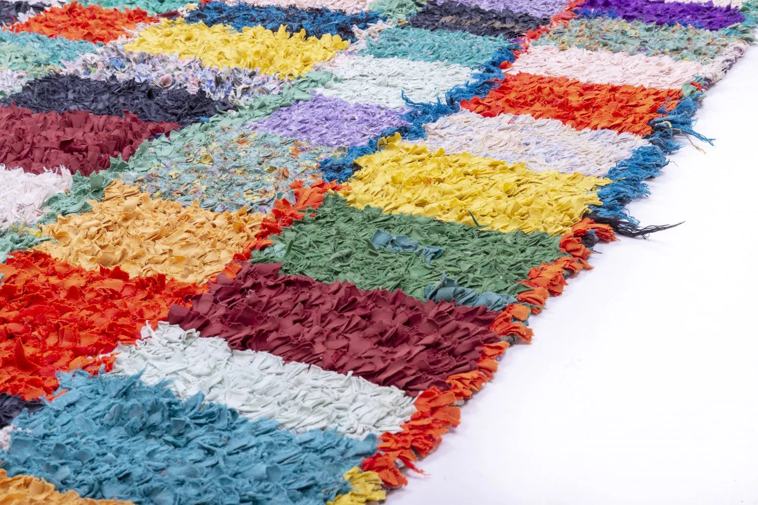 Tappeto Berberi Dal Marocco Boucherouite 250 x 120 cm