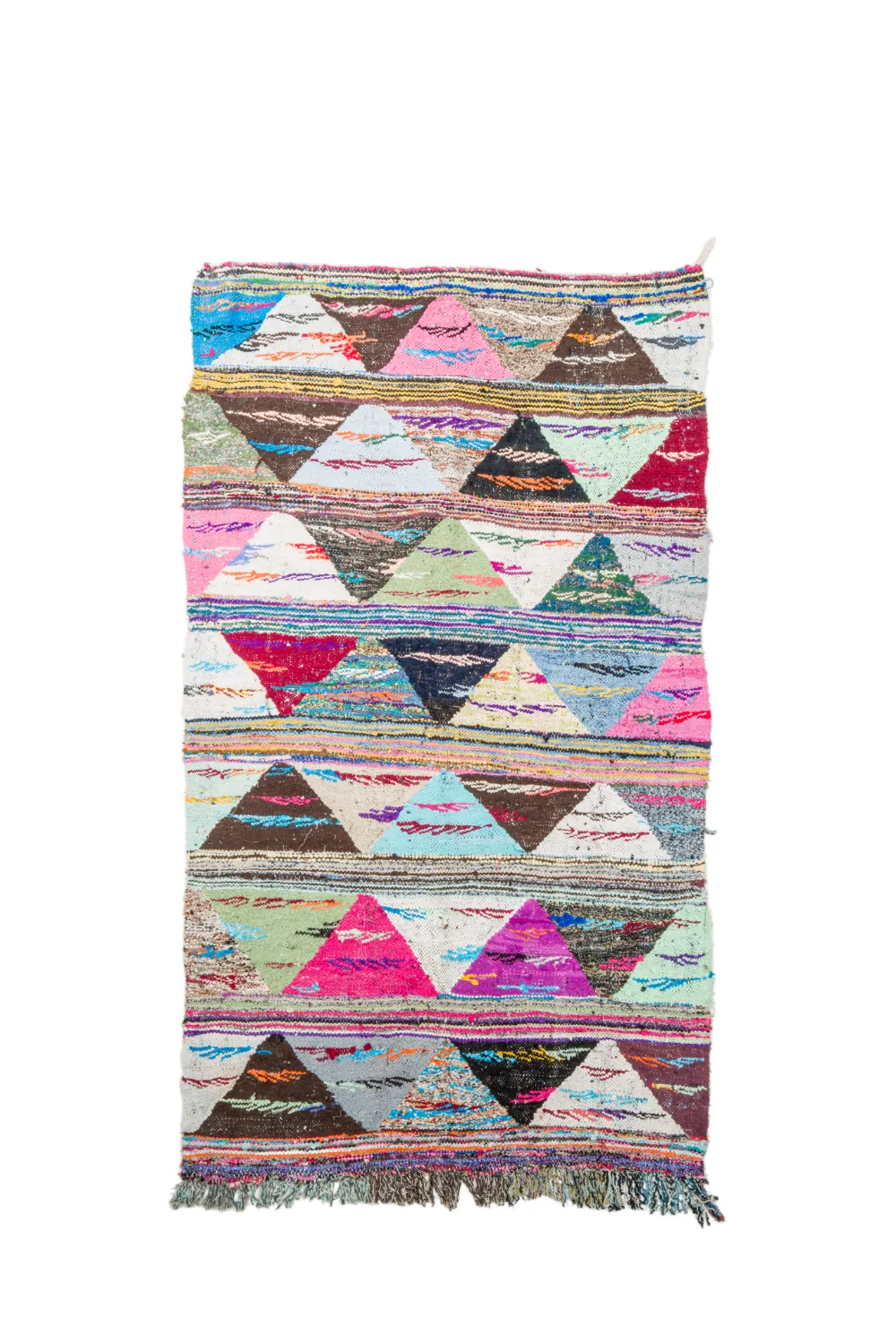 Tappeto Berberi Dal Marocco Boucherouite 135 x 235 cm
