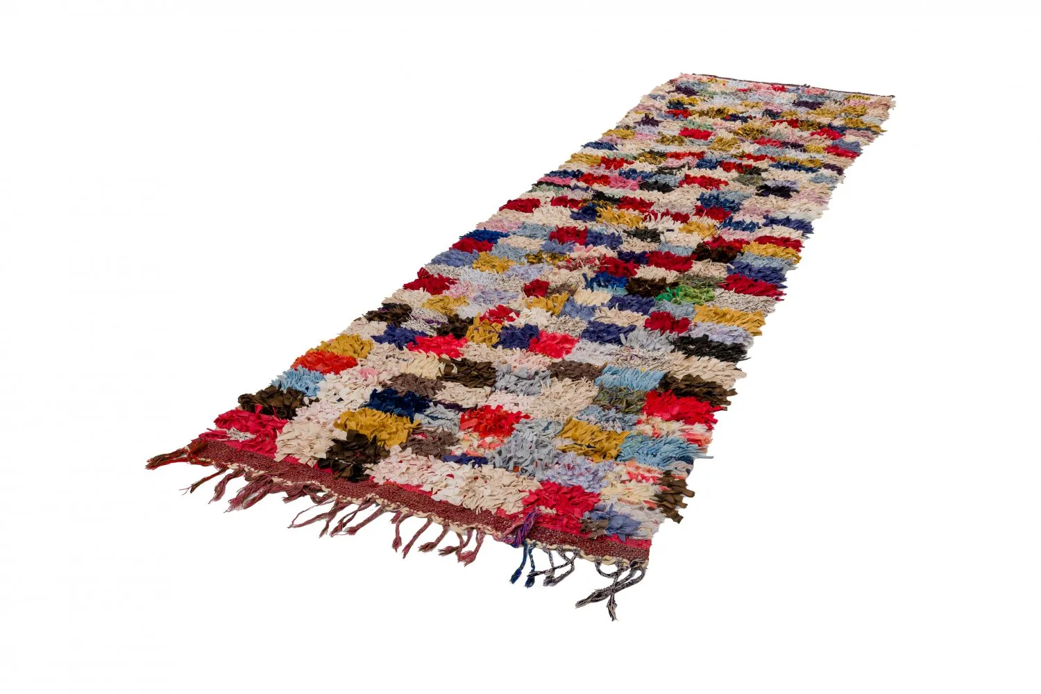 Tappeto Berberi Dal Marocco Boucherouite 380 x 105 cm