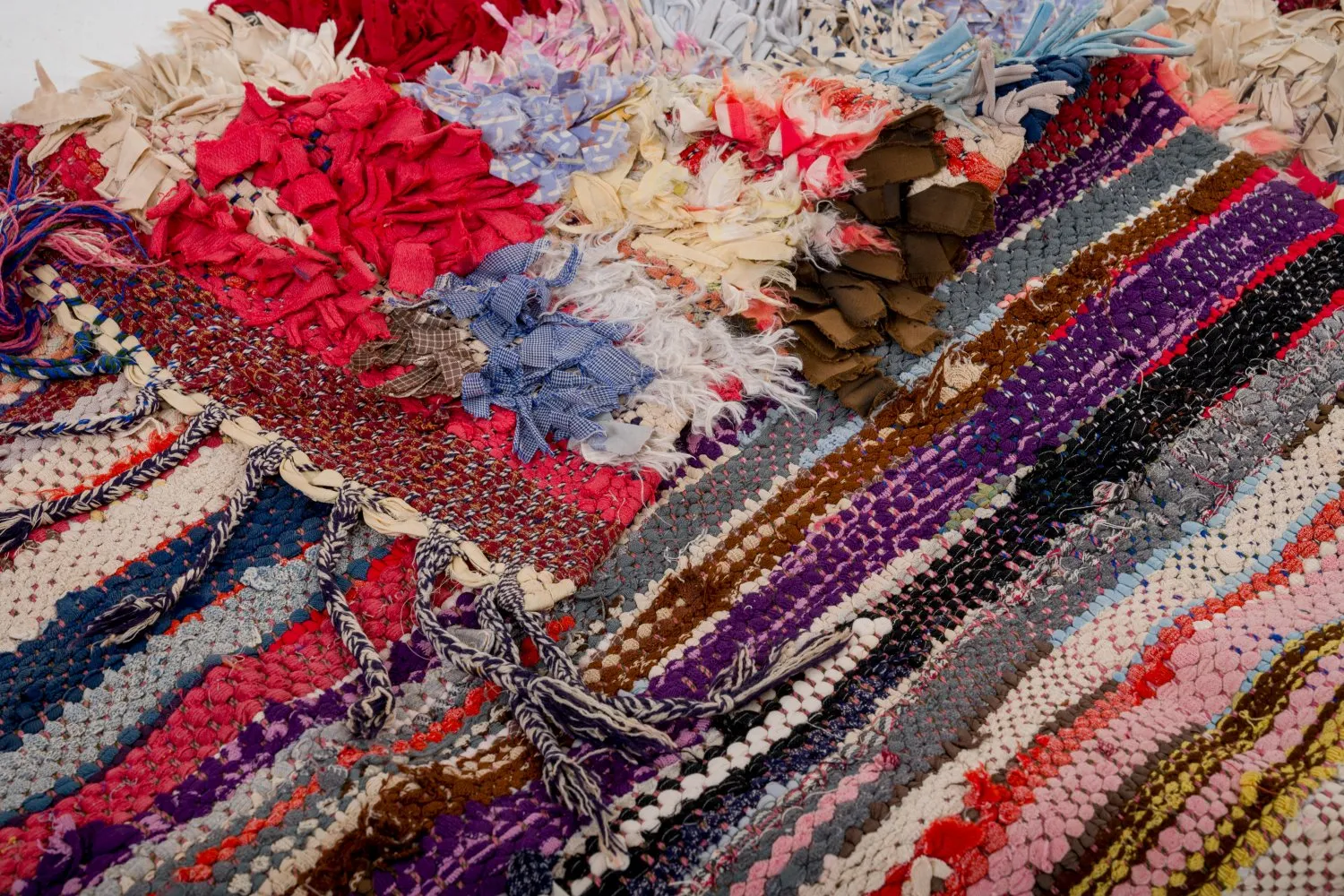 Tappeto Berberi Dal Marocco Boucherouite 380 x 105 cm