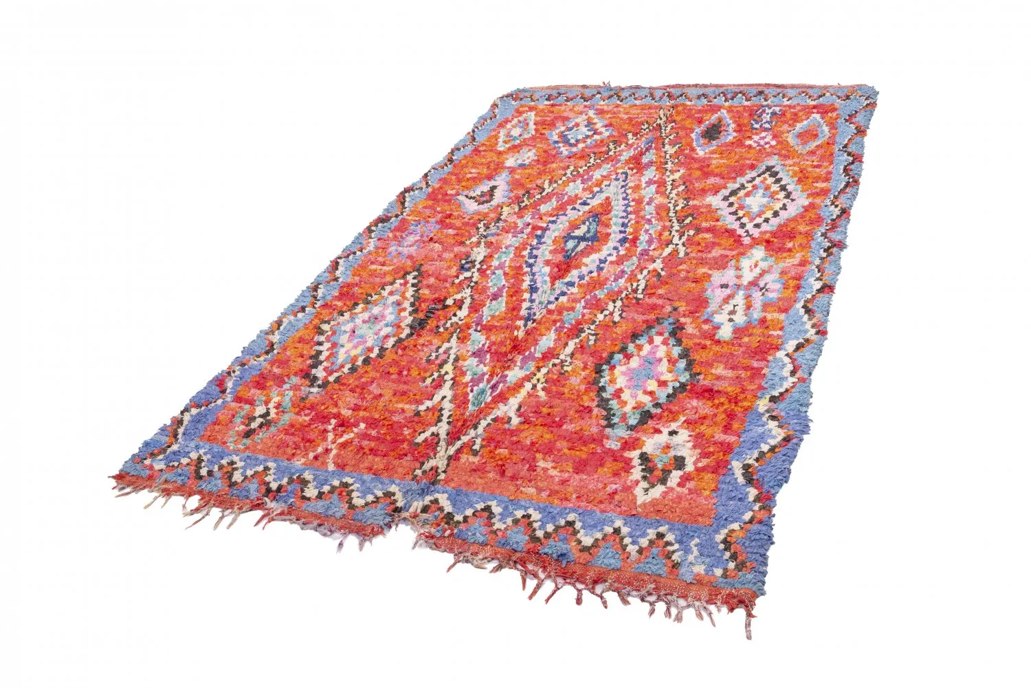 Tappeto Berberi Dal Marocco Boucherouite 265 x 150 cm