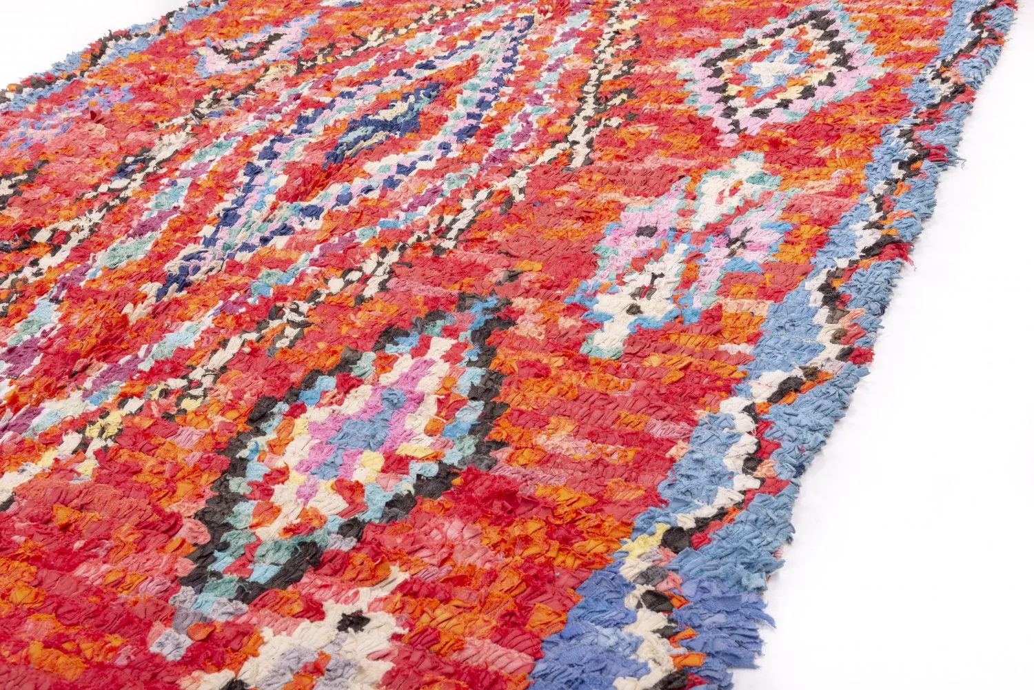Tappeto Berberi Dal Marocco Boucherouite 265 x 150 cm