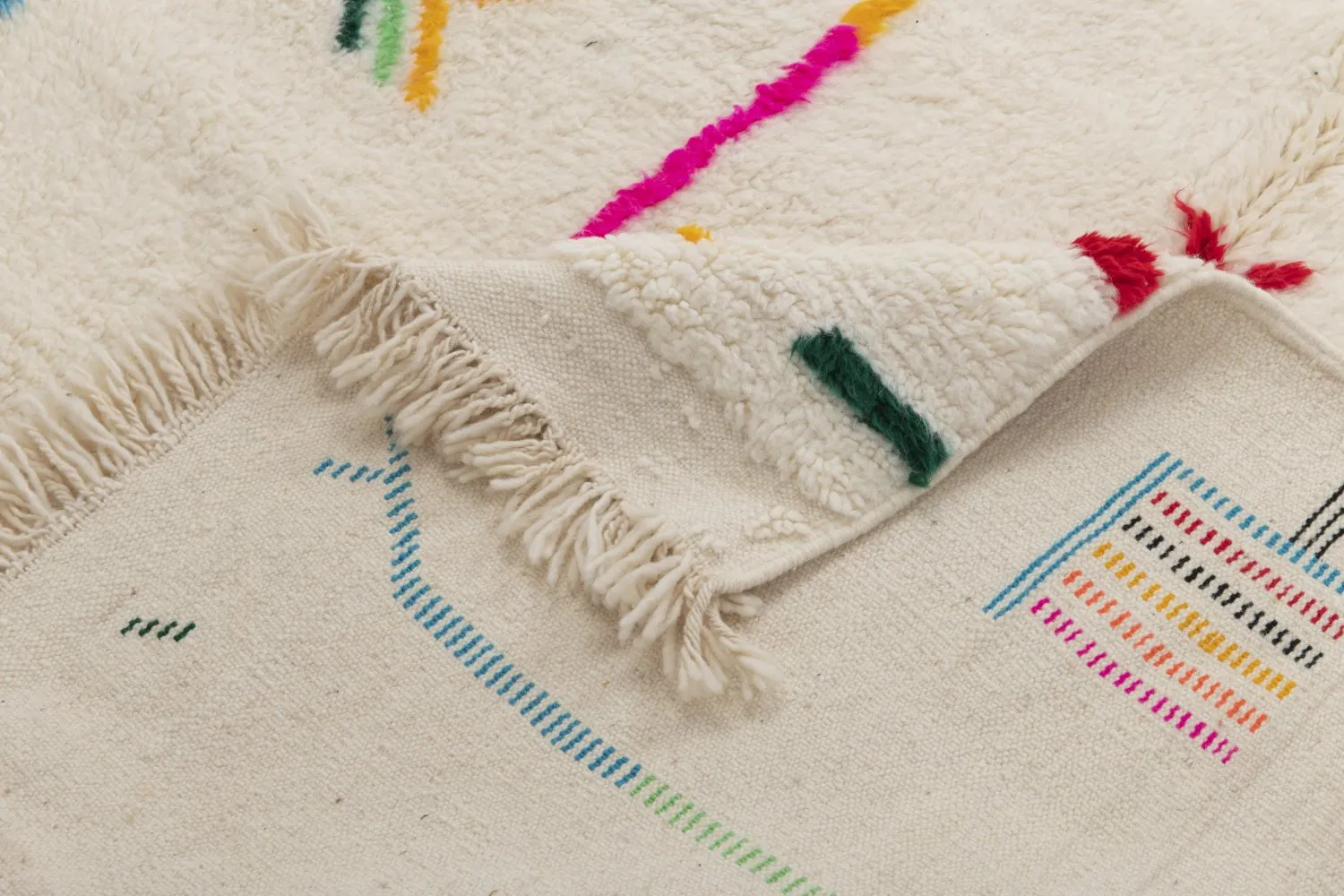 Tappeto Kilim In Stile Berbero Del Marocco Azilal 260 x 150 cm