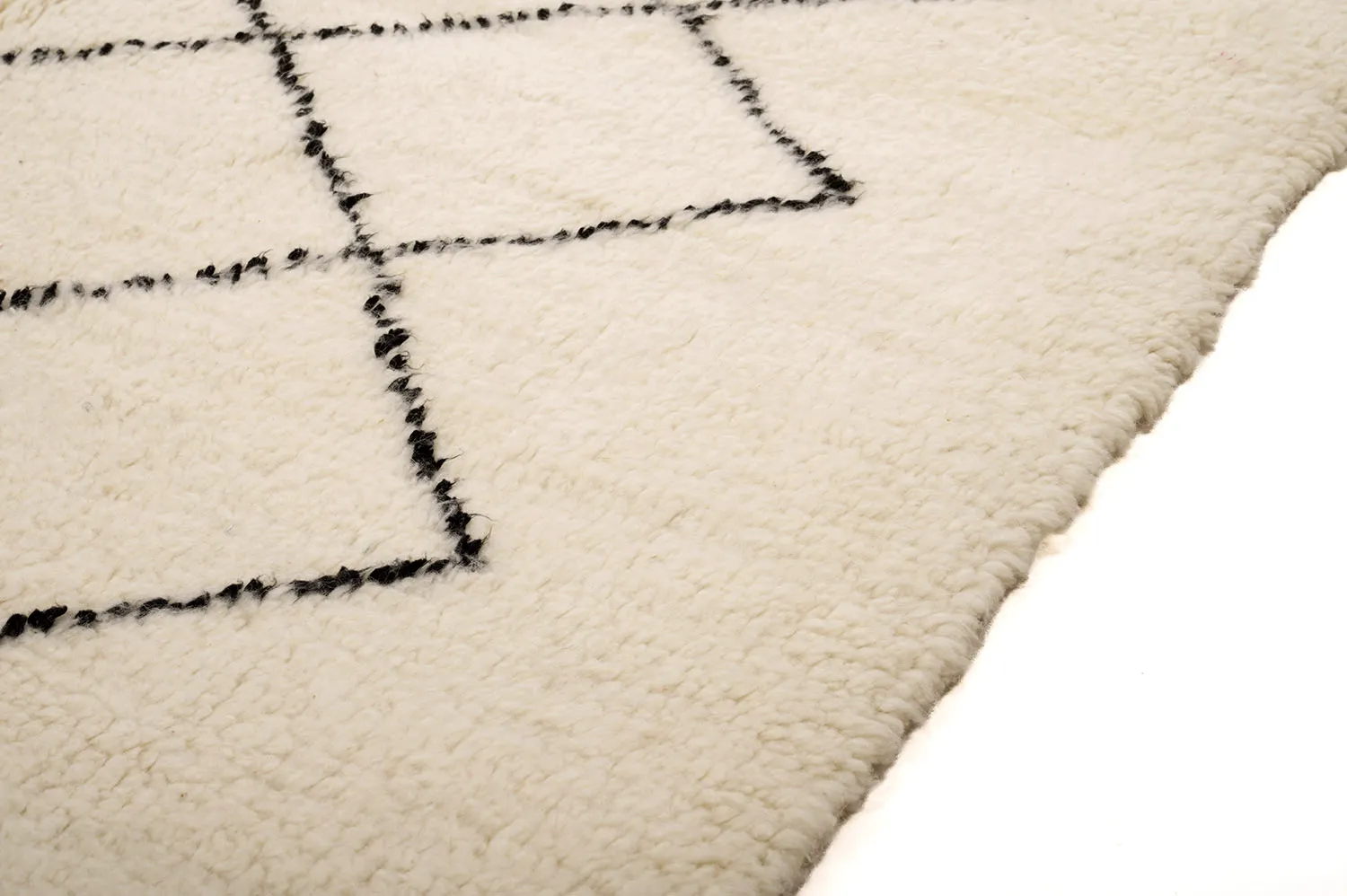 Tappeto Kilim In Stile Berbero Del Marocco Beni Ourain 170 x 260 cm