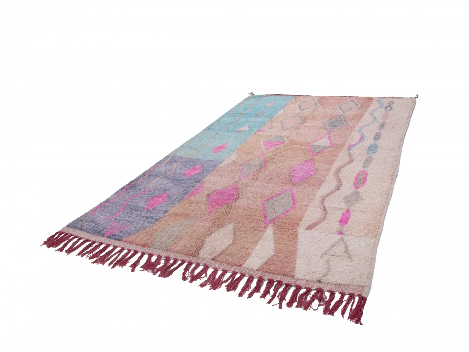 Tappeto Kilim In Stile Berbero Del Marocco Azilal 310 x 200 cm
