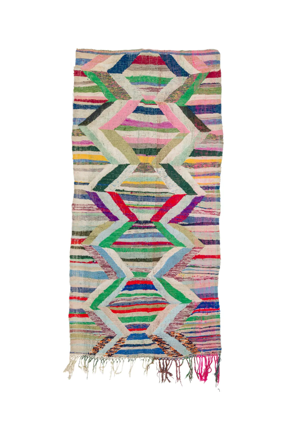 Tappeto Berberi Dal Marocco Boucherouite 145 x 295 cm