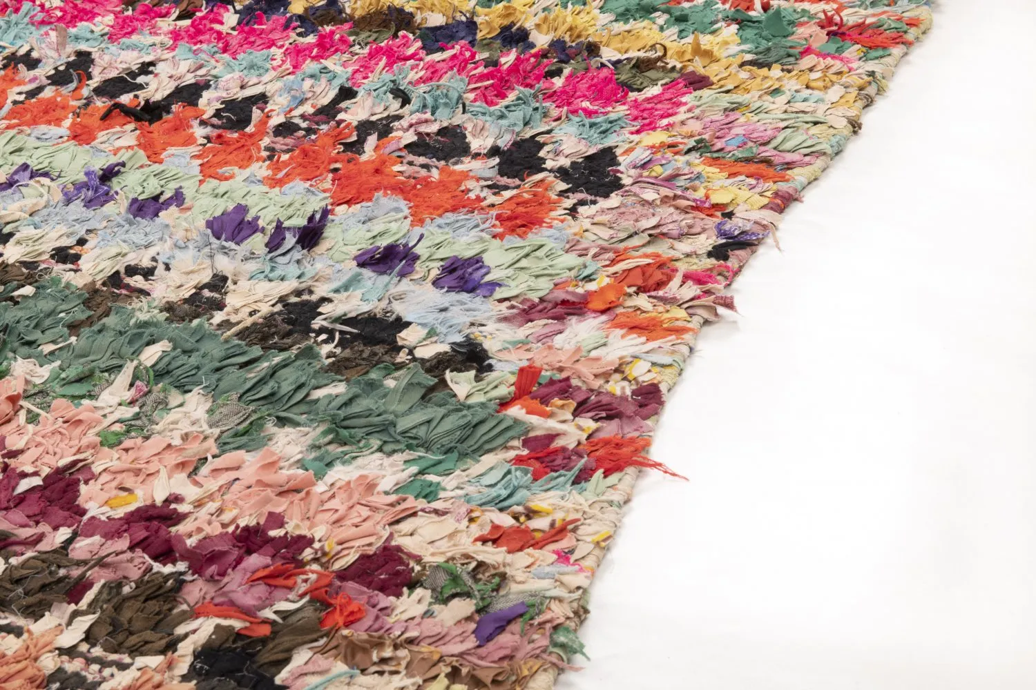 Tappeto Berberi Dal Marocco Boucherouite 255 x 145 cm