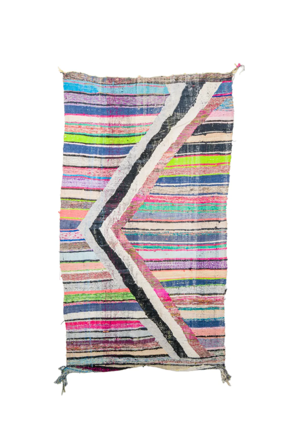 Tappeto Berberi Dal Marocco Boucherouite 135 x 240 cm