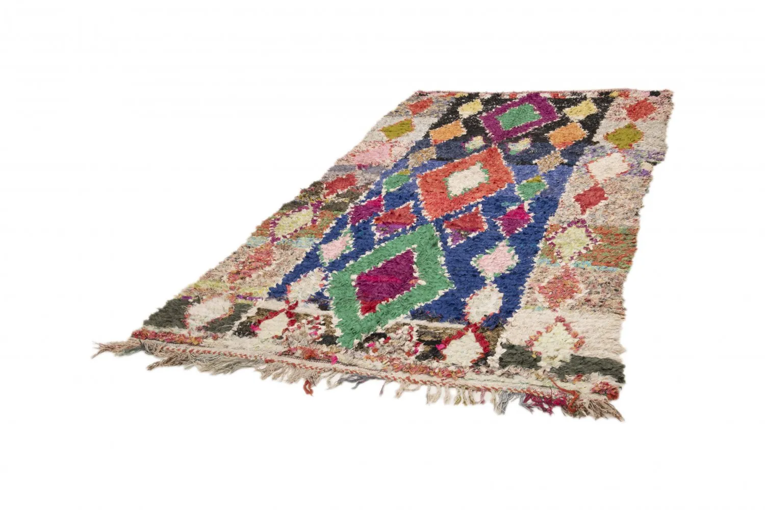 Tappeto Berberi Dal Marocco Boucherouite 295 x 150 cm
