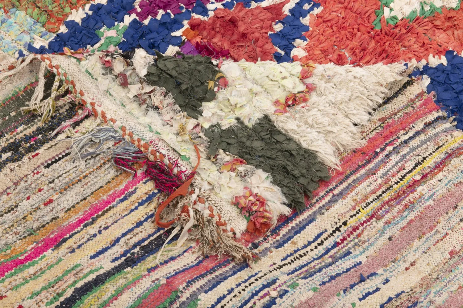 Tappeto Berberi Dal Marocco Boucherouite 295 x 150 cm