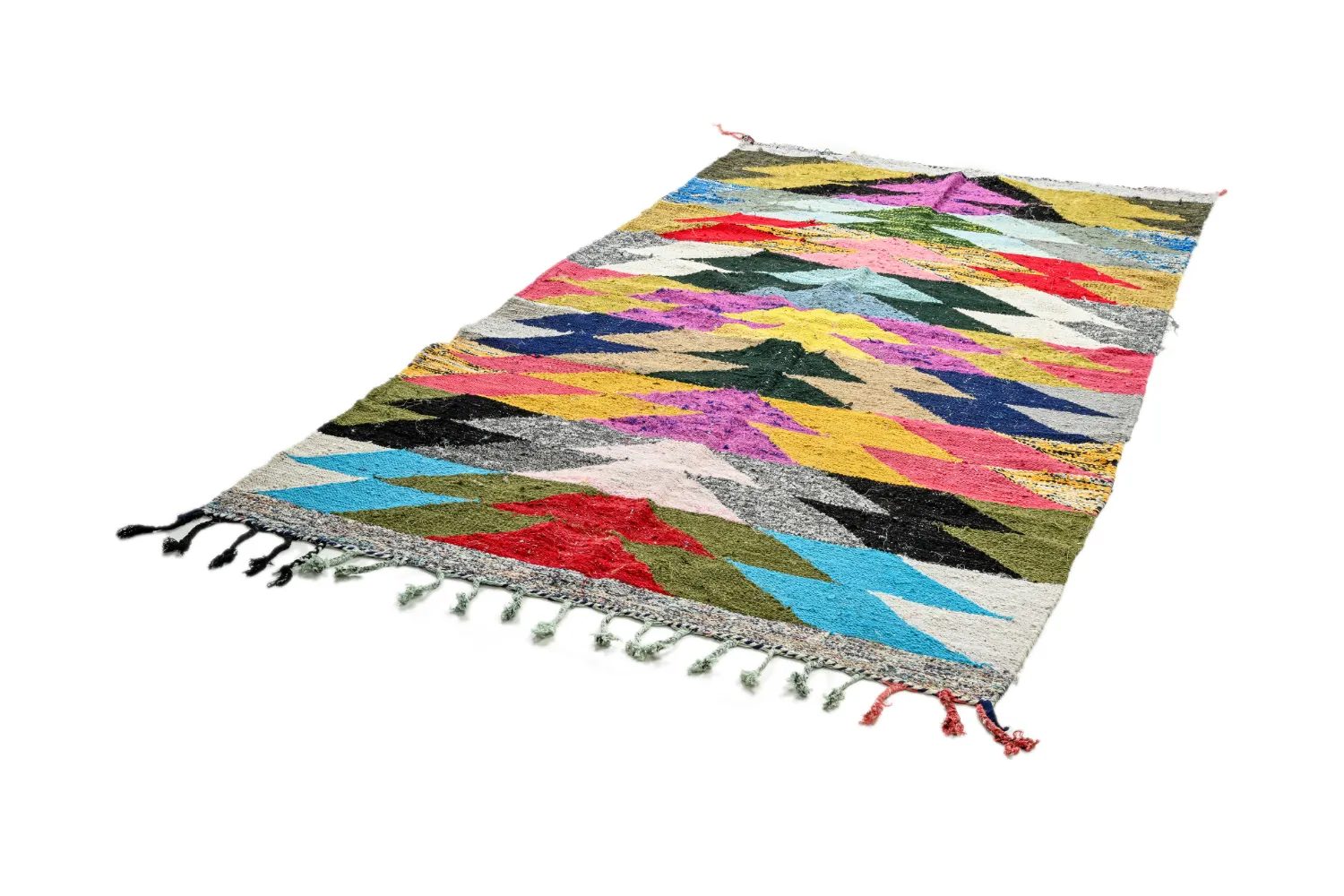 Tappeto Berberi Dal Marocco Boucherouite 155 x 255 cm