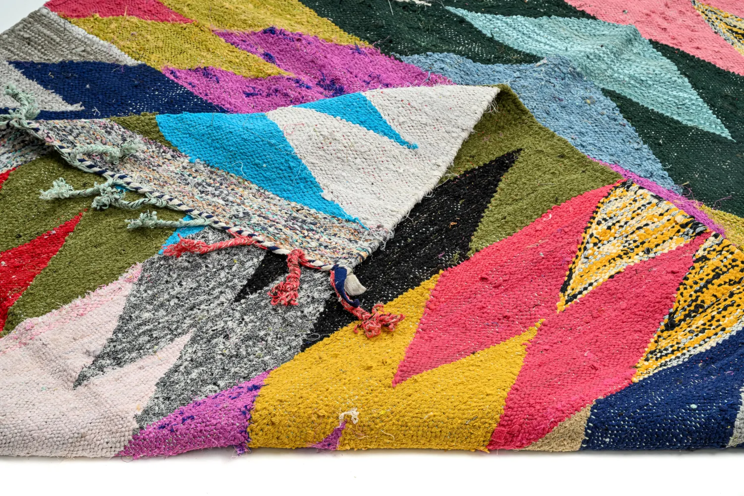 Tappeto Berberi Dal Marocco Boucherouite 155 x 255 cm
