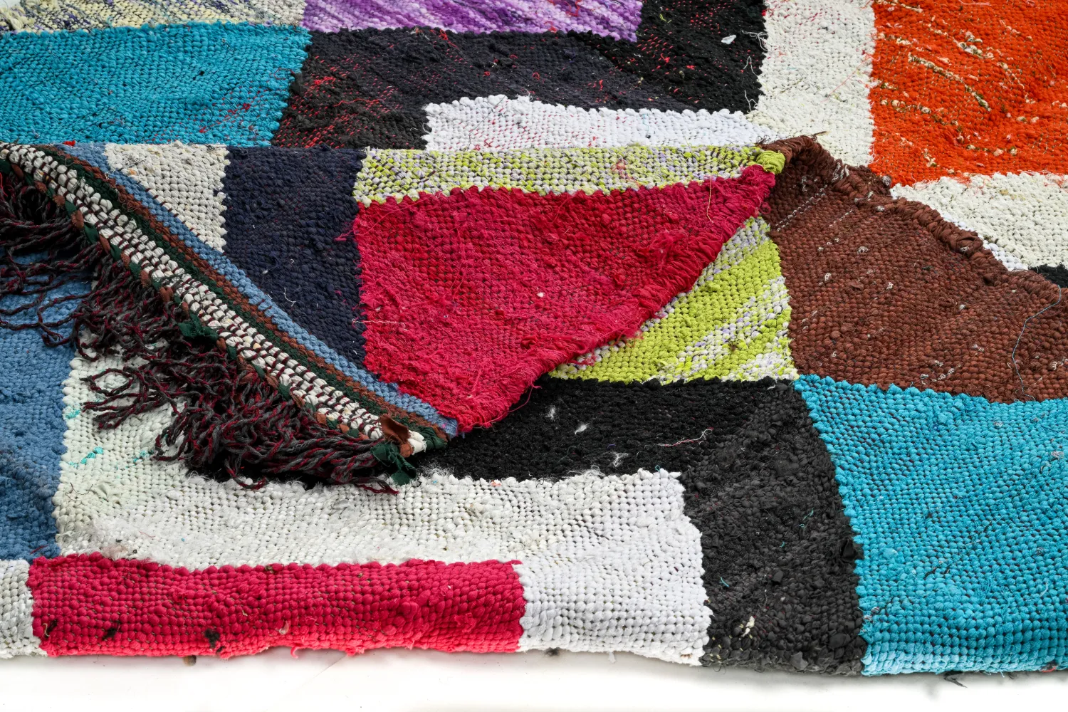 Tappeto Berberi Dal Marocco Boucherouite 155 x 290 cm