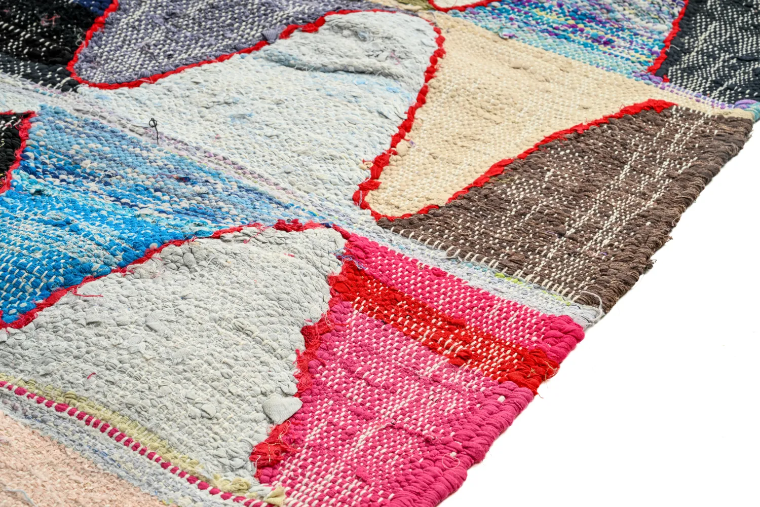 Tappeto Berberi Dal Marocco Boucherouite 135 x 275 cm