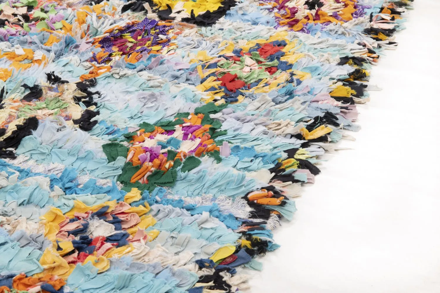 Tappeto Berberi Dal Marocco Boucherouite 290 x 95 cm