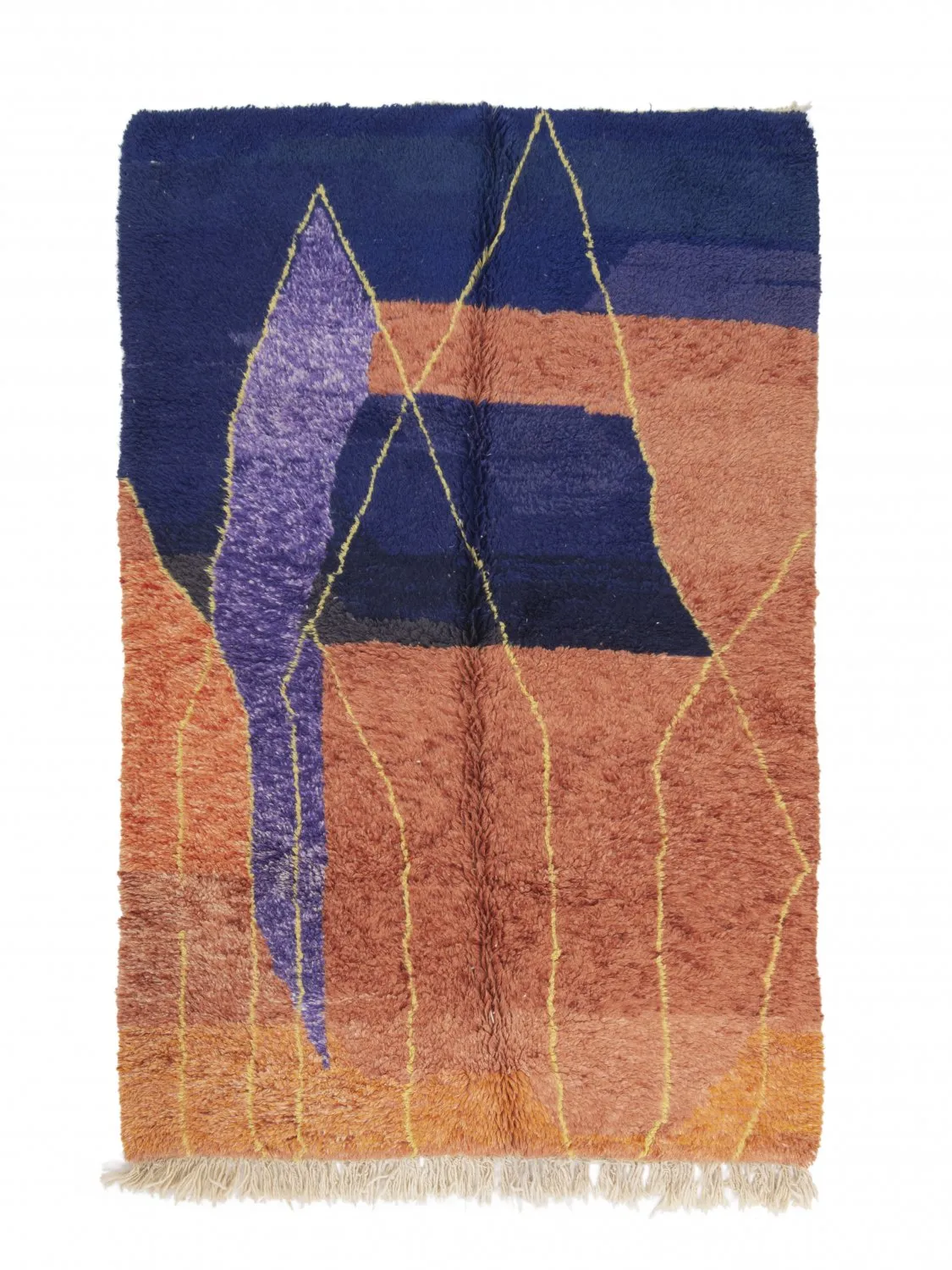 Tappeto Kilim In Stile Berbero Del Marocco Azilal 260 x 170 cm