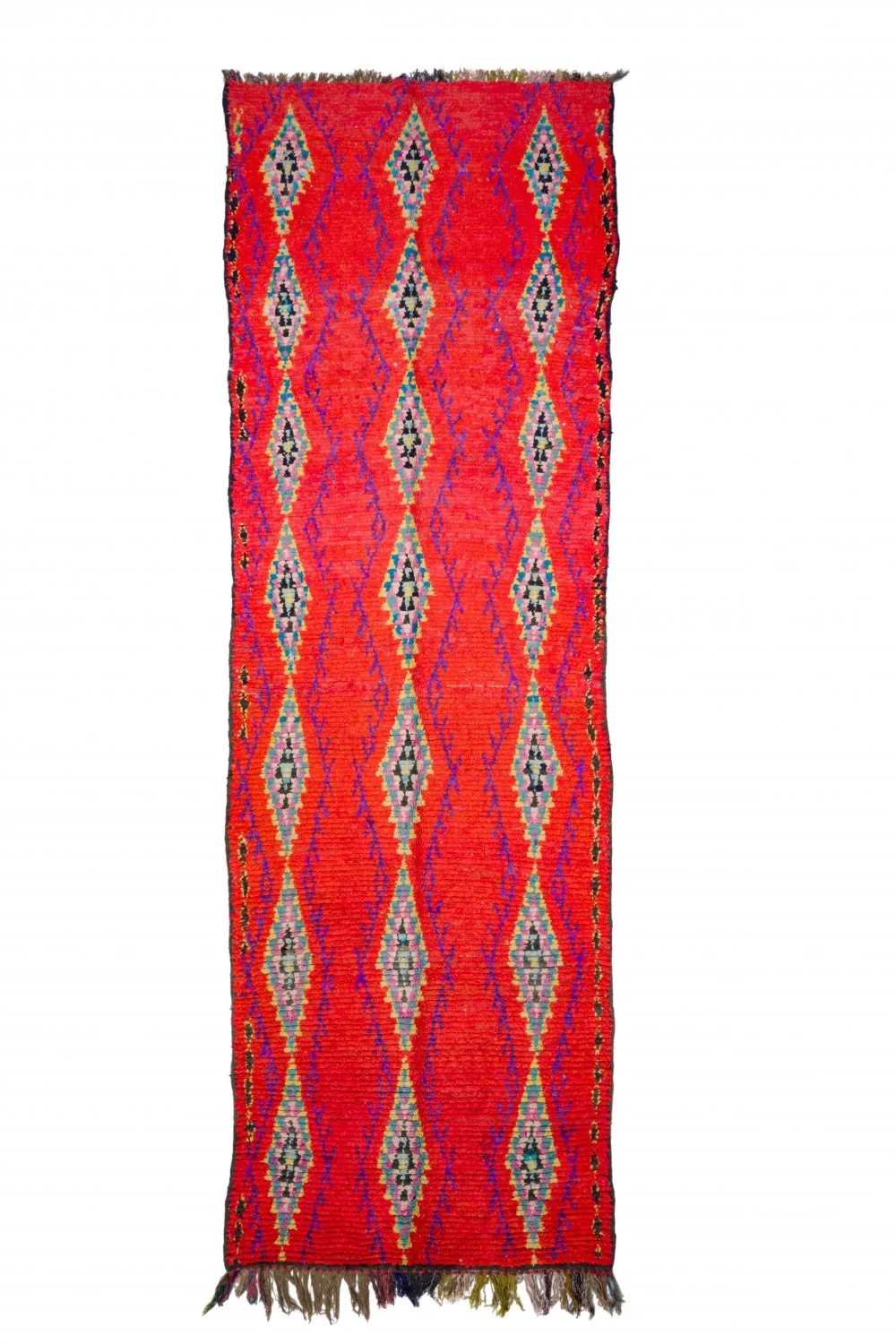 Tappeto Berberi Dal Marocco Boucherouite 440 x 135 cm