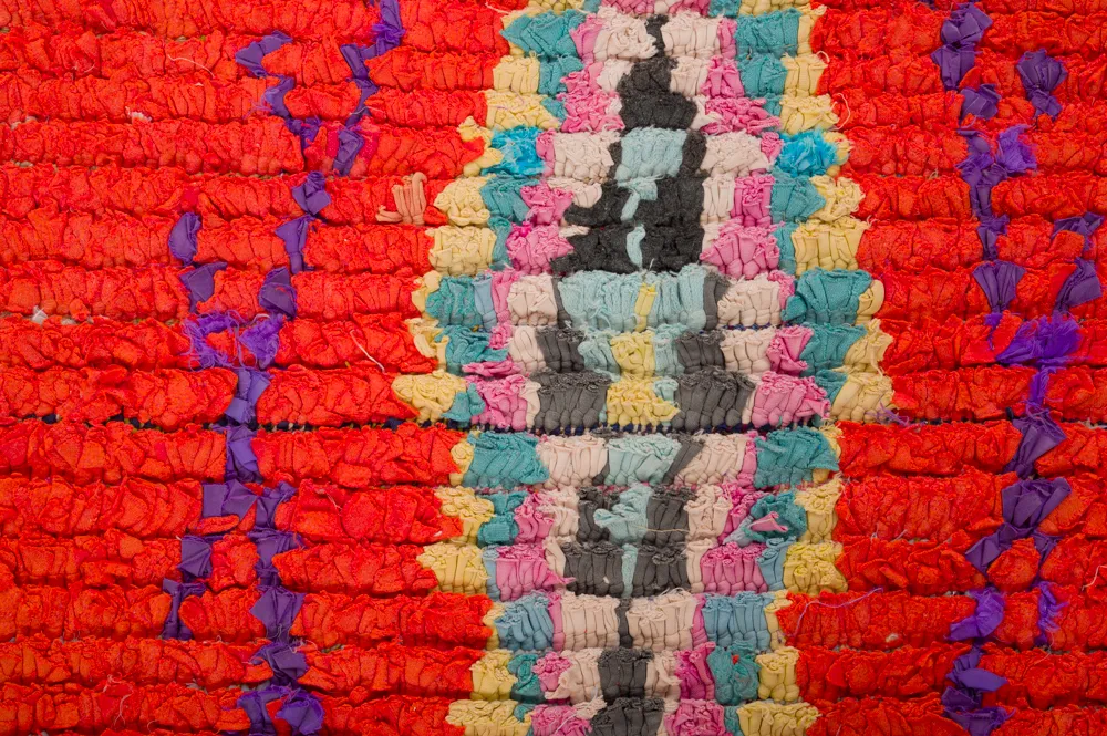 Tappeto Berberi Dal Marocco Boucherouite 440 x 135 cm