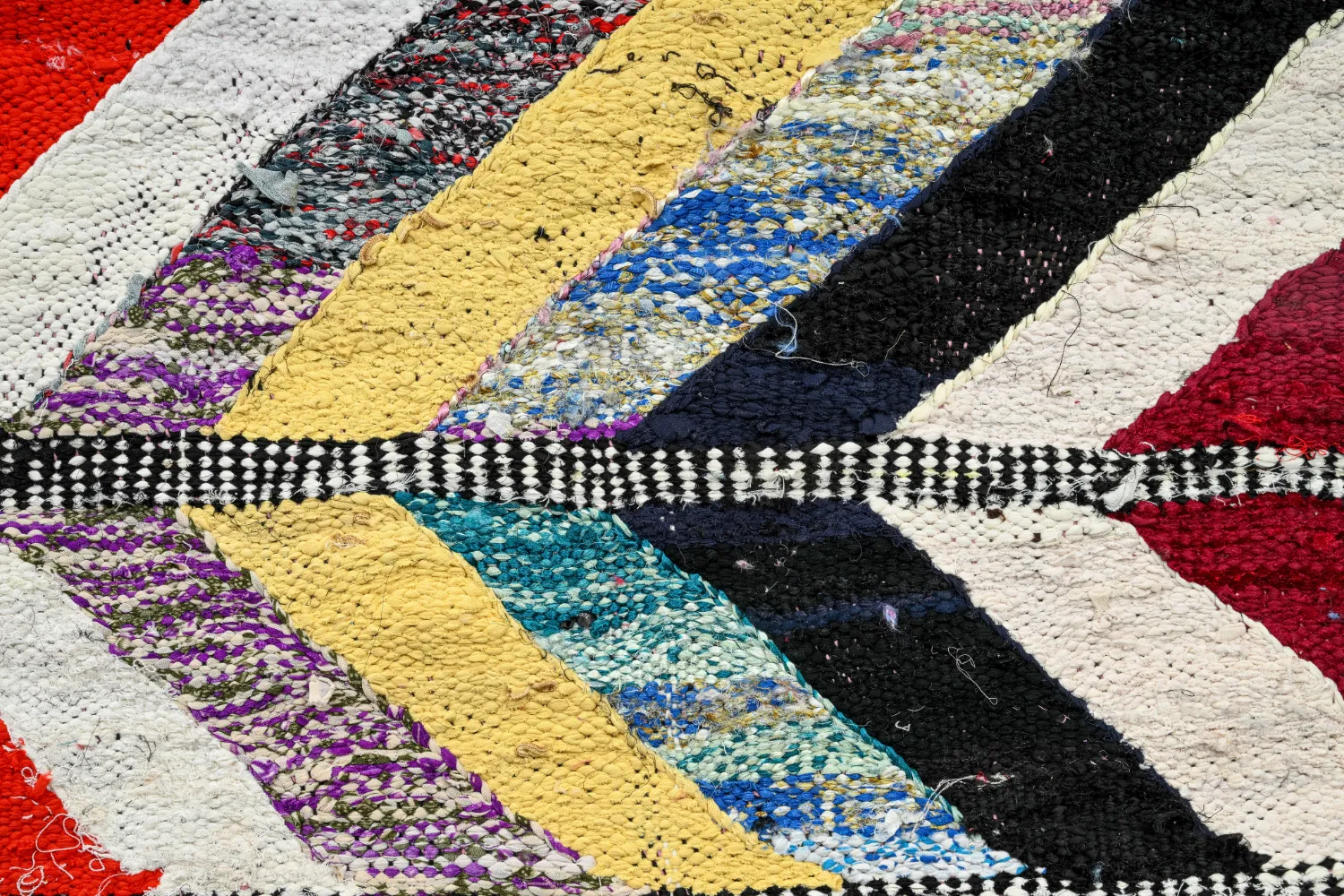 Tappeto Berberi Dal Marocco Boucherouite 150 x 320 cm
