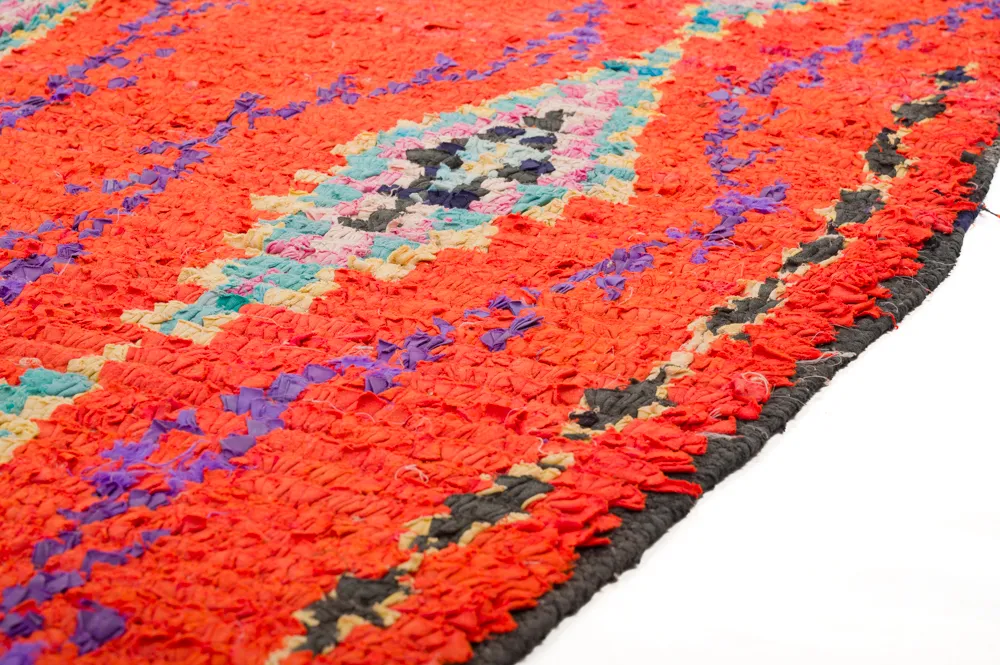 Tappeto Berberi Dal Marocco Boucherouite 440 x 135 cm