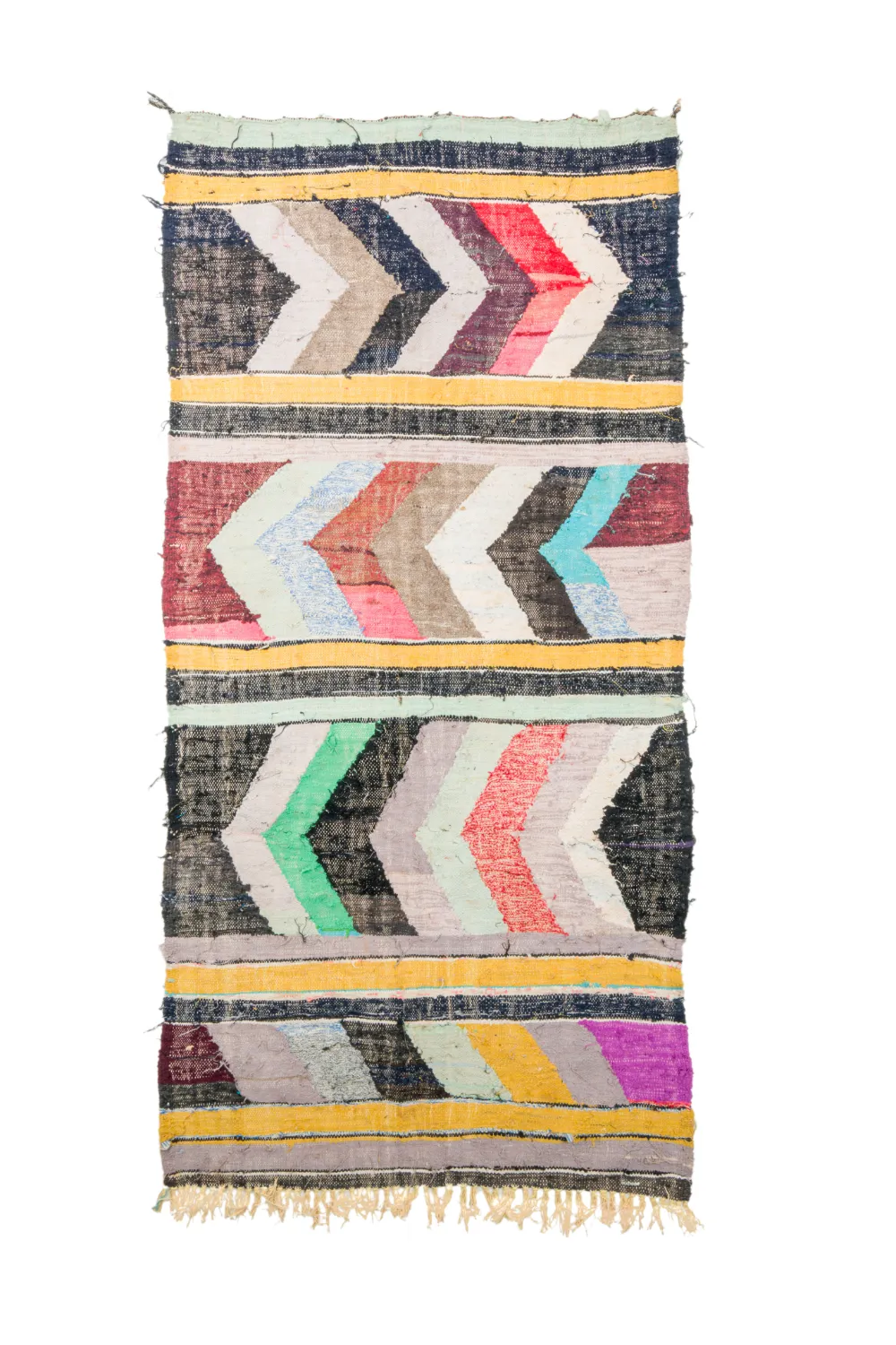 Tappeto Berberi Dal Marocco Boucherouite 130 x 260 cm