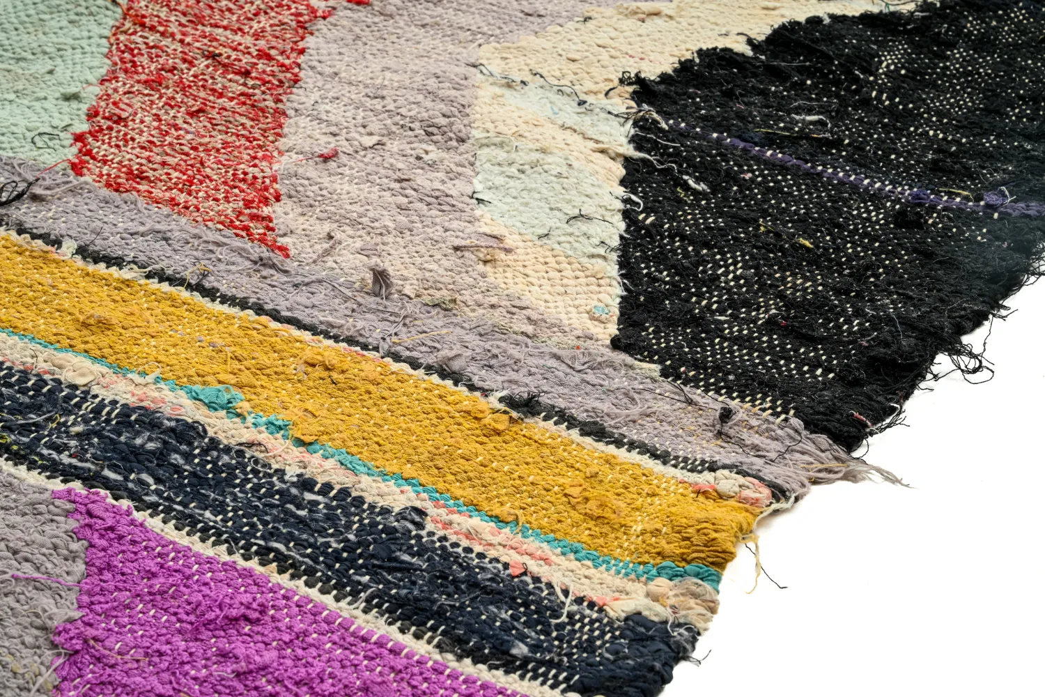 Tappeto Berberi Dal Marocco Boucherouite 130 x 260 cm