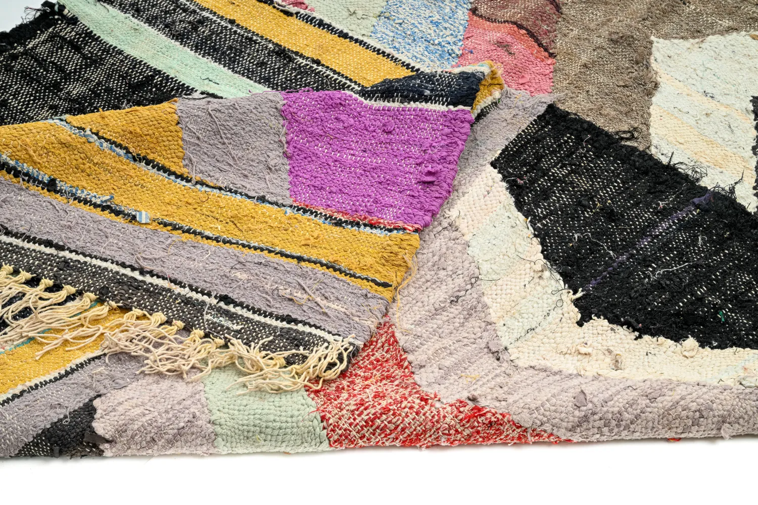 Tappeto Berberi Dal Marocco Boucherouite 130 x 260 cm