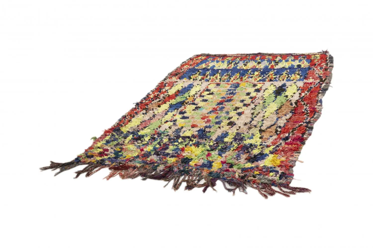 Tappeto Berberi Dal Marocco Boucherouite 180 x 115 cm