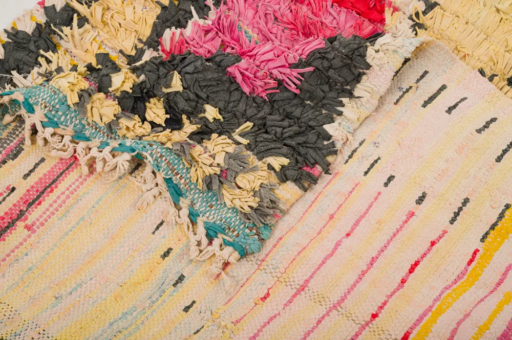 Tappeto Berberi Dal Marocco Boucherouite 390 x 150 cm