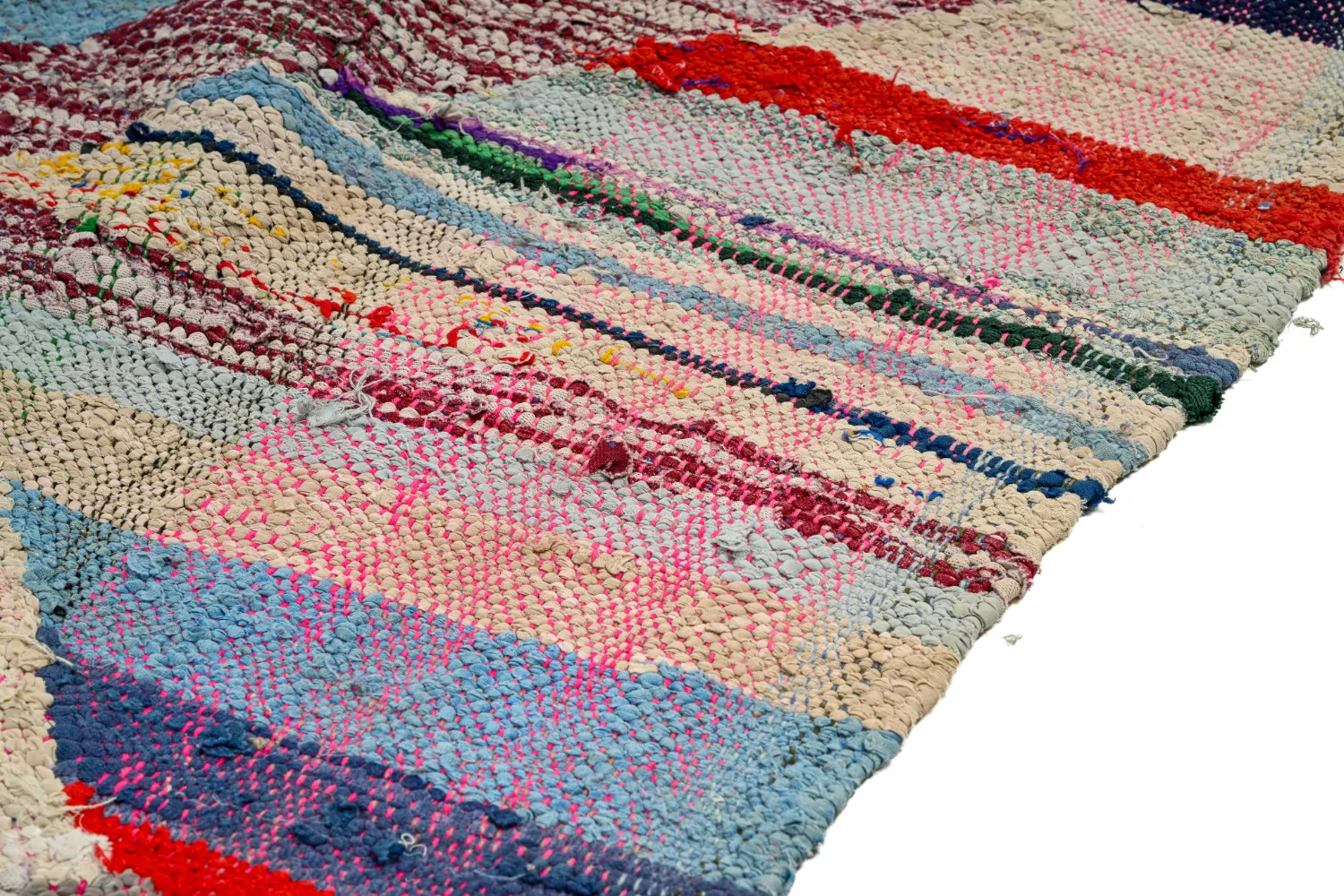 Tappeto Berberi Dal Marocco Boucherouite 145 x 295 cm