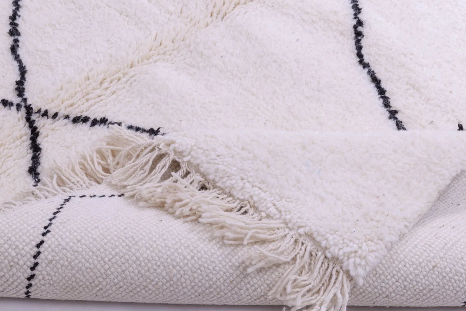 Tappeto Kilim In Stile Berbero Del Marocco Beni Ourain 315 x 195 cm