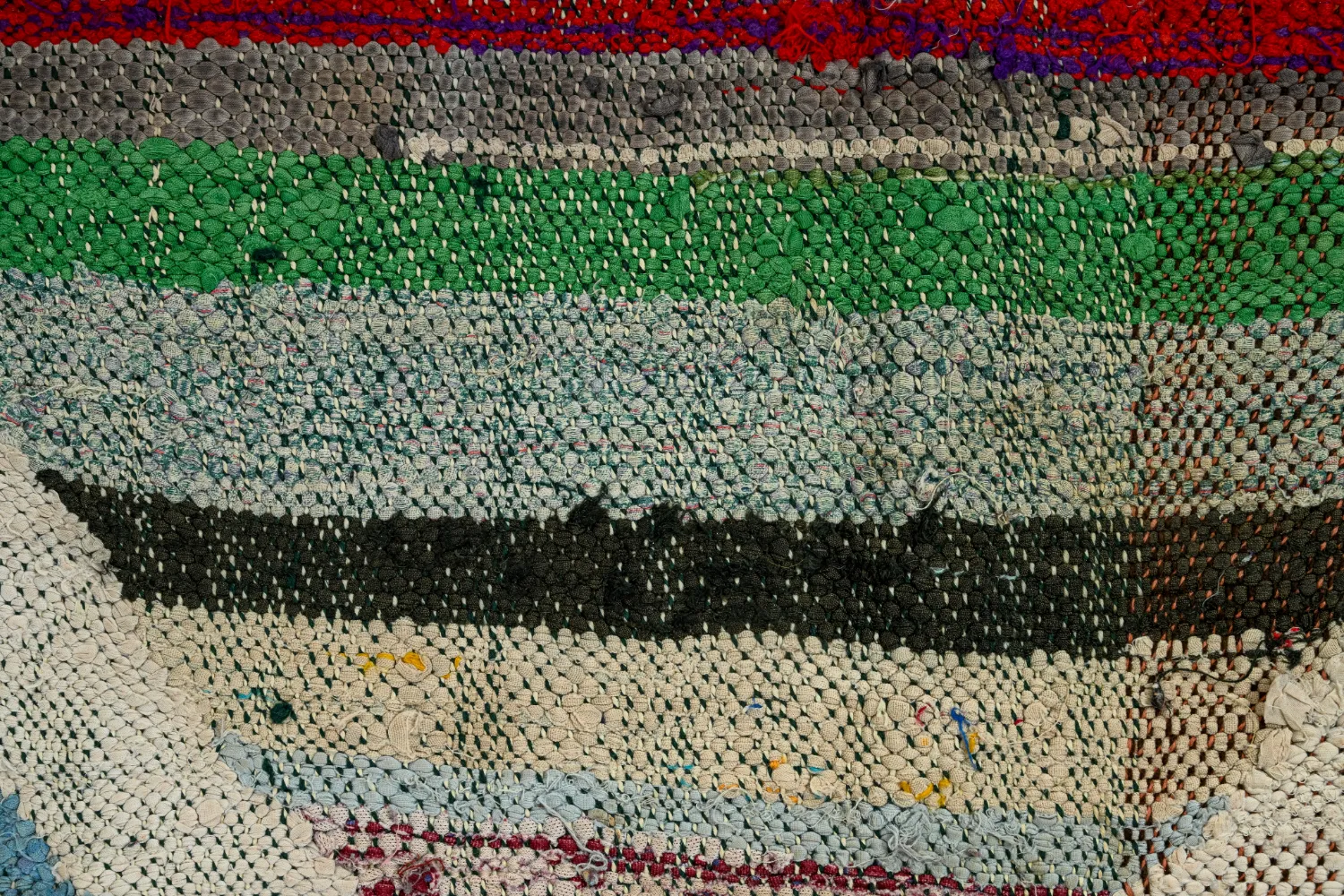 Tappeto Berberi Dal Marocco Boucherouite 145 x 295 cm