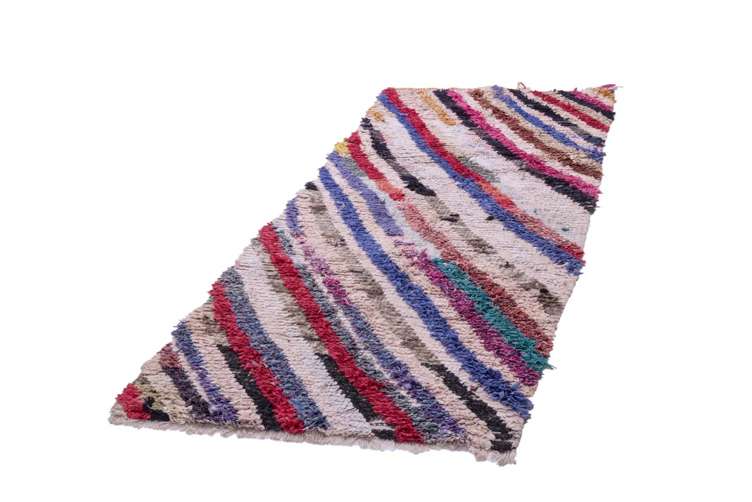 Tappeto Berberi Dal Marocco Boucherouite 250 x 100 cm