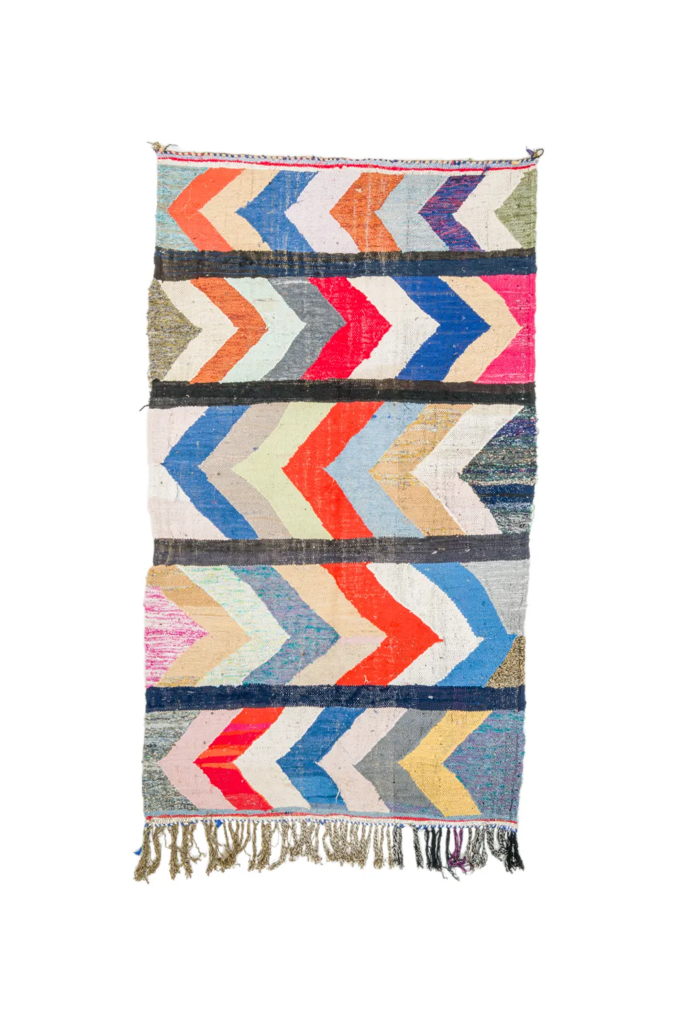 Tappeto Berberi Dal Marocco Boucherouite 135 x 250 cm