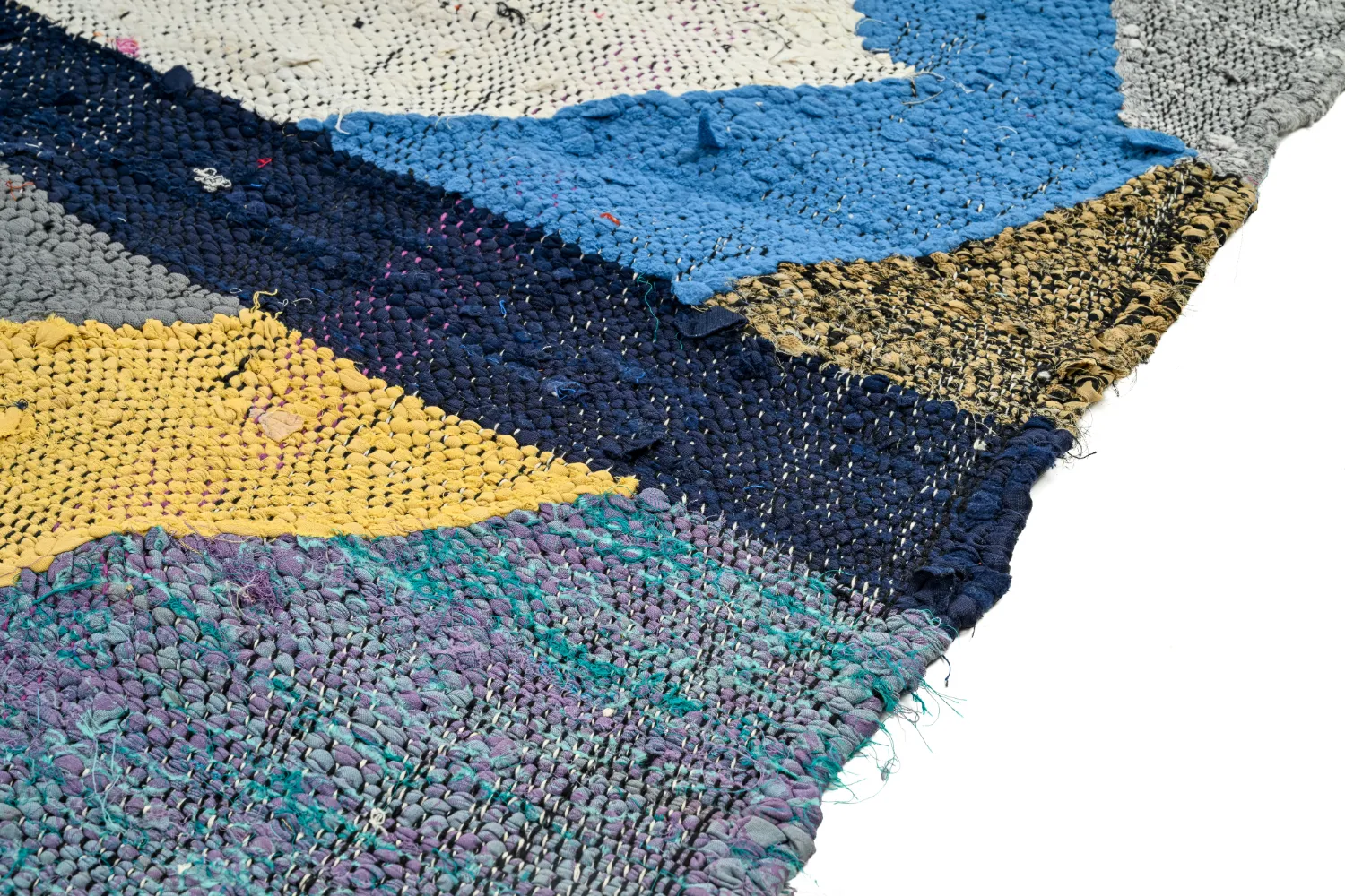Tappeto Berberi Dal Marocco Boucherouite 135 x 250 cm