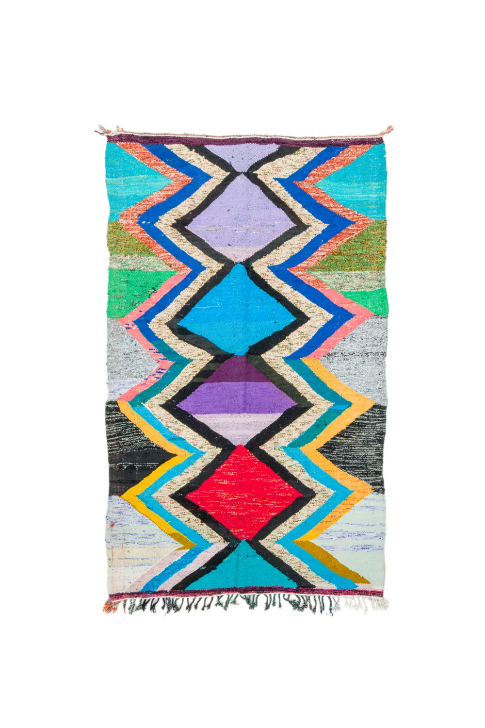 Tappeto Berberi Dal Marocco Boucherouite 140 x 235 cm