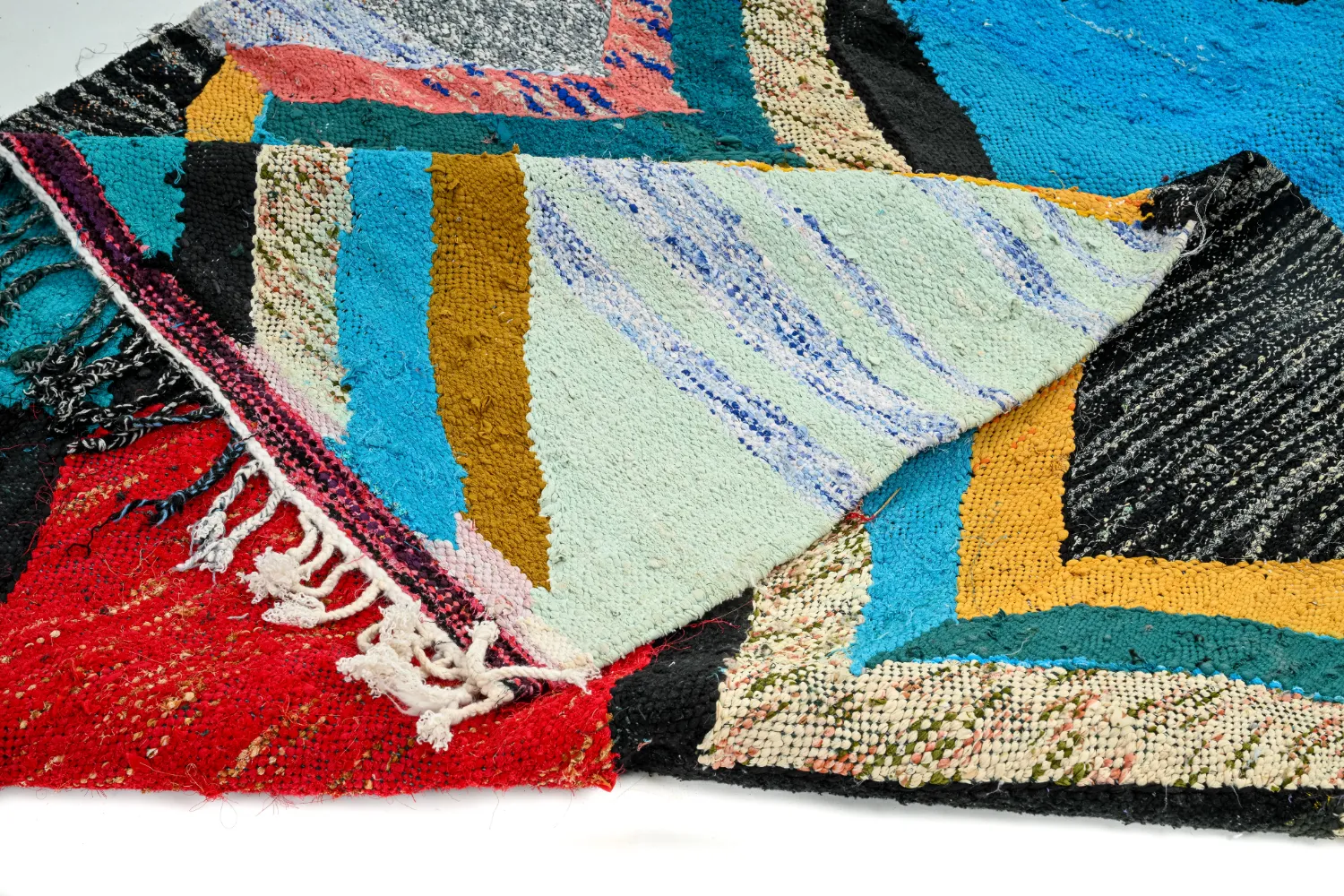 Tappeto Berberi Dal Marocco Boucherouite 140 x 235 cm