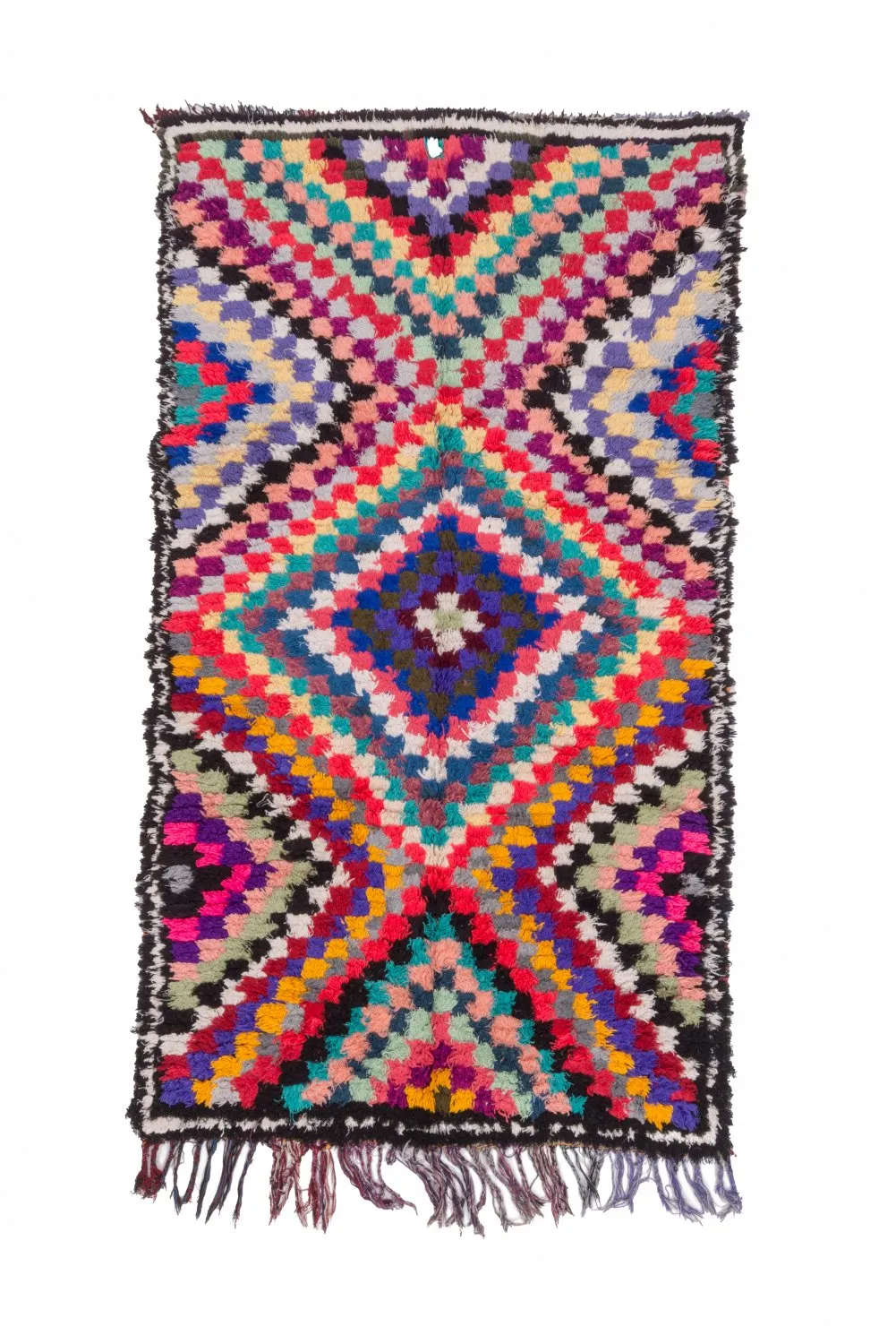 Tappeto Berberi Dal Marocco Boucherouite 225 x 125 cm
