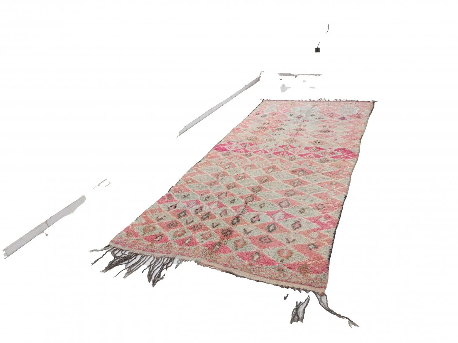 Tappeto Kilim In Stile Berbero Del Marocco Azilal Special Edition 350 x 150 cm