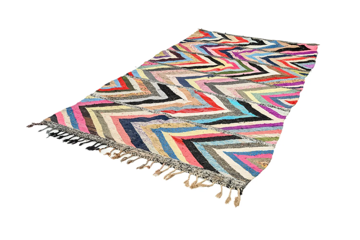 Tappeto Berberi Dal Marocco Boucherouite 165 x 270 cm